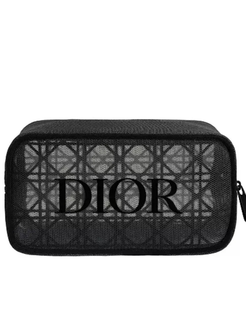 Dior Black Mesh Logo Pouch - Picture 12 of 12